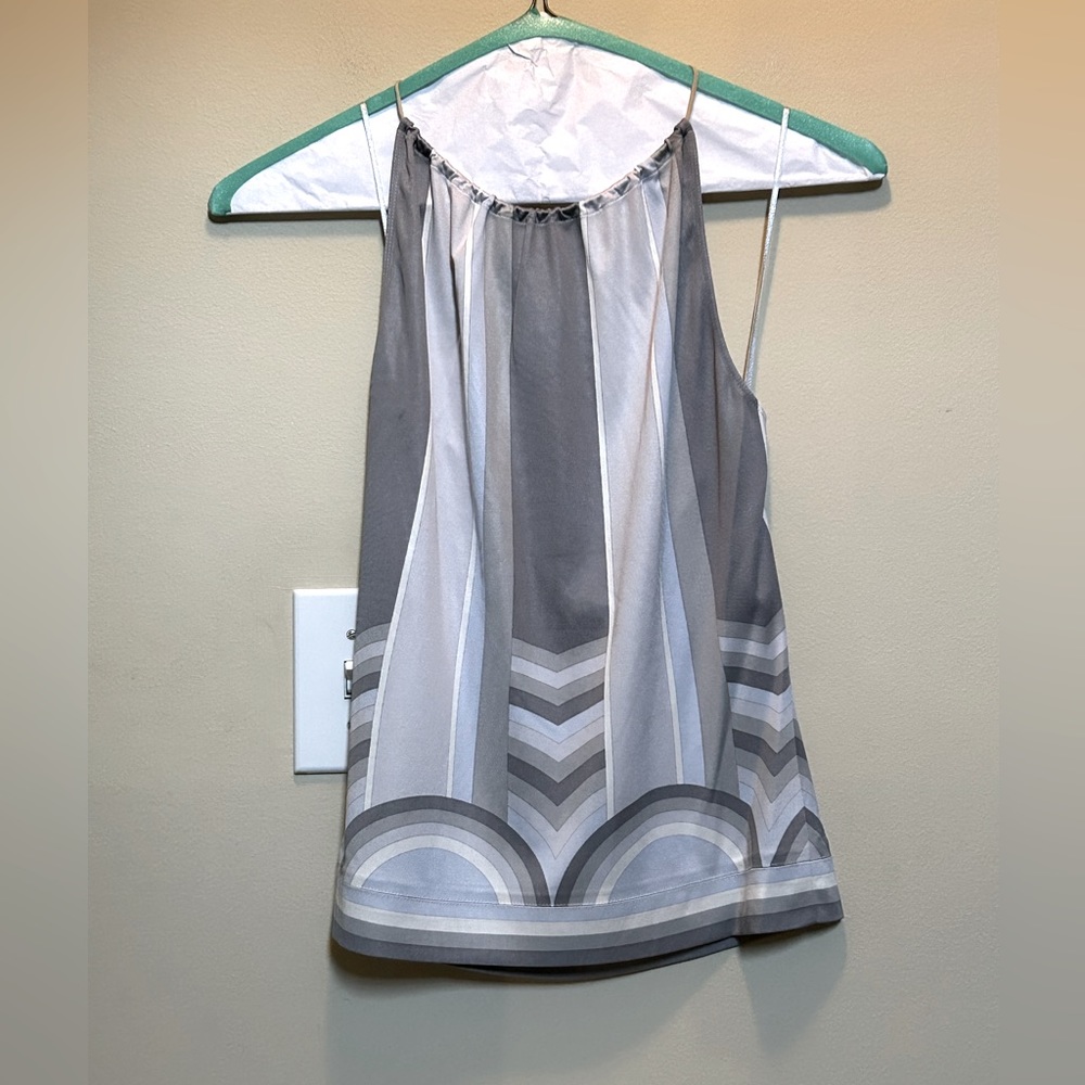 NWT - Elie Tahari - Striped Blouse - Petite Medium